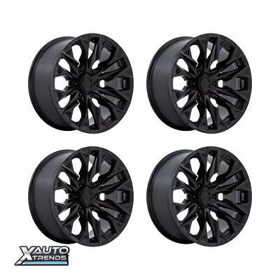 Fuel Off-Road D804 Flame Blackout 20X9 6X135 1mm (Set of 4)