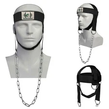 Weight lifting Head Neck Harness Gym workout Exercise training straps Long Belt