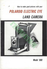 Vintage Polaroid Electric Eye Land Camera Model 900 Manual