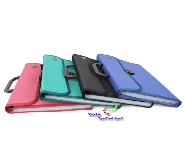 Fächermappe DIN A4 mit 12 dehnbaren Fächern Ordnungsmappe Taben Traggriff - Bild 3 von 3