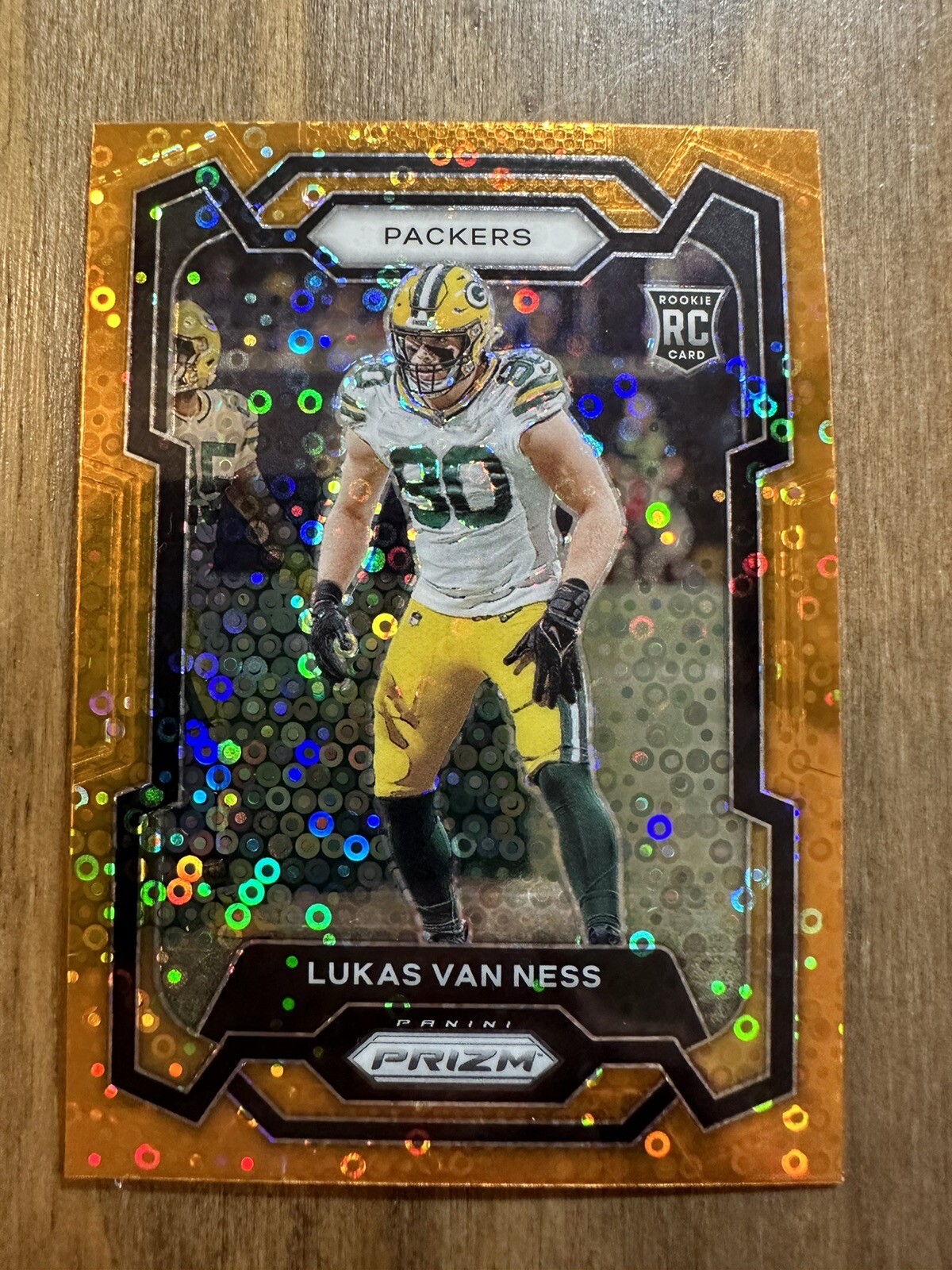 LUKAS VAN NESS 2023 Prizm ORANGE DISCO PRIZM RC #336