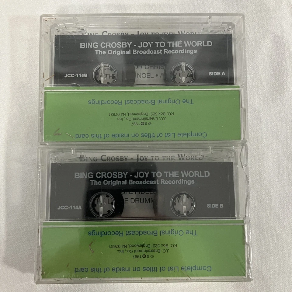 Bing Cosby Joy To The World 2 Cassette Tapes Vtg 1997 NEW and Factory Sealed - Image 3 of 4