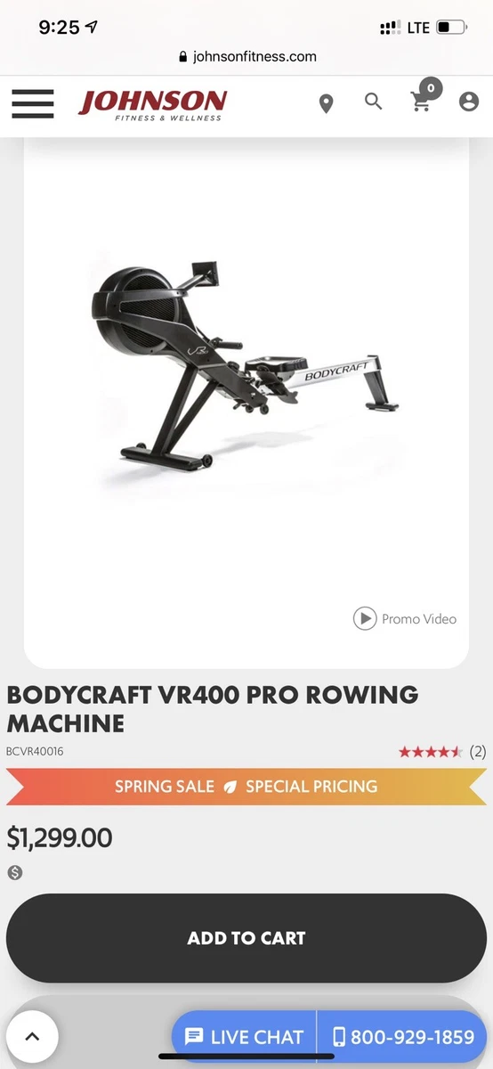 Rower Bodycraft VR 400 Rowing Machine eBay