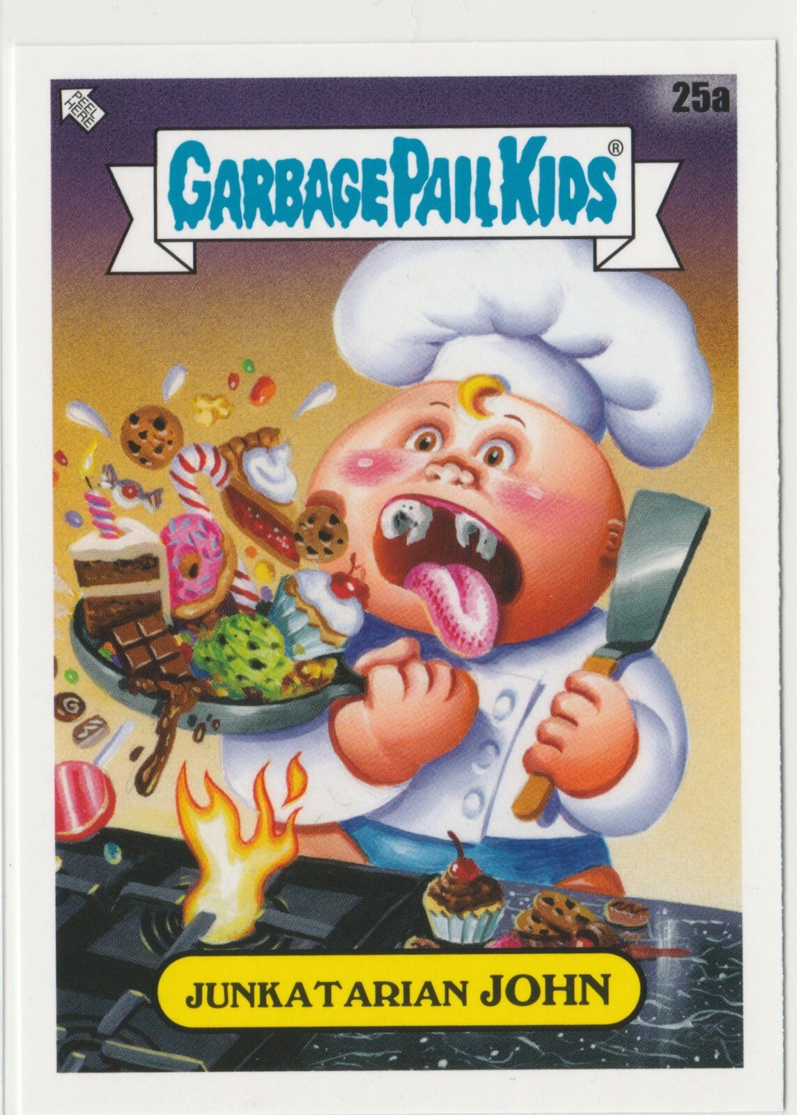 Junkatarian John #25a Garbage Pail Kids GPK 2021 Food Fight Trading Card