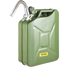 5.3 Gallon Military Style Jerry Gas Can with Flexible Steel Spout - Rustproof