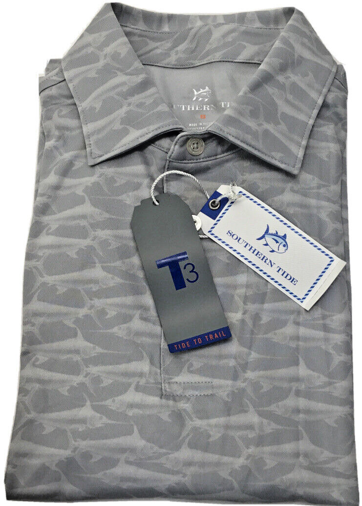 Мужская рубашка поло Southern Tide с коротким рукавом, цвет морской коралл, Маленький размер