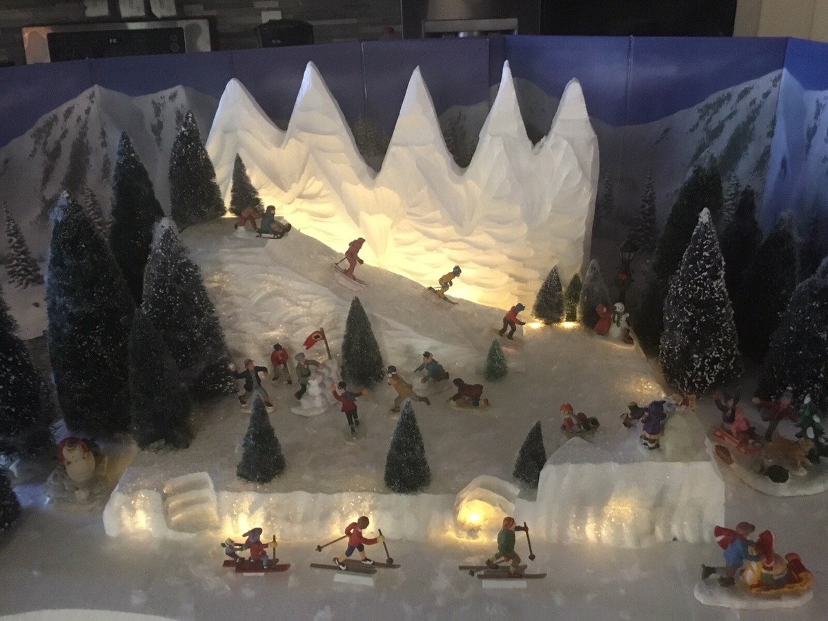christmas village display Platform IlluminatesW Led For