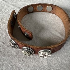 NOOSA Amsterdam ORIGINAL Armband  royal Cognacfarbe Mit  Chunks 43 Cm Lang