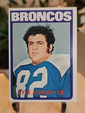 LYLE ALZADO ROOKIE TOPPS 1972 DENVER / OAKLAND RAIDERS LEGEND FOOTBALL CARD