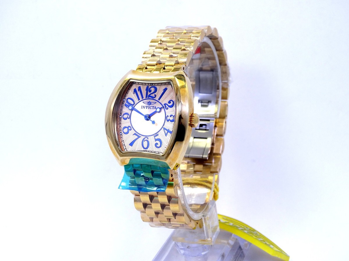 NIB Invicta Angel Women\'s Ring Watch - 17.5mm, Gold Black Face Invicta Mini Angel Women main image 2