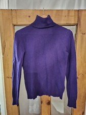 Polo Ralph Lauren Purple Cashmere Rollneck Turtleneck Jumper Sweater RRP �250