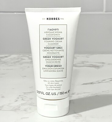 Korres Greek Yoghurt Foaming Cream Cleanser - 5 oz, 150 ml - sealed (#m4)