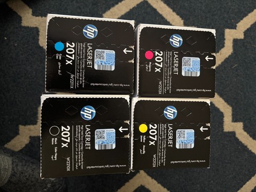 HP 207x Toner Set Of Four - Black, Yellow, Cyan, & Magenta - New High Yield Ink - Picture 6 of 7