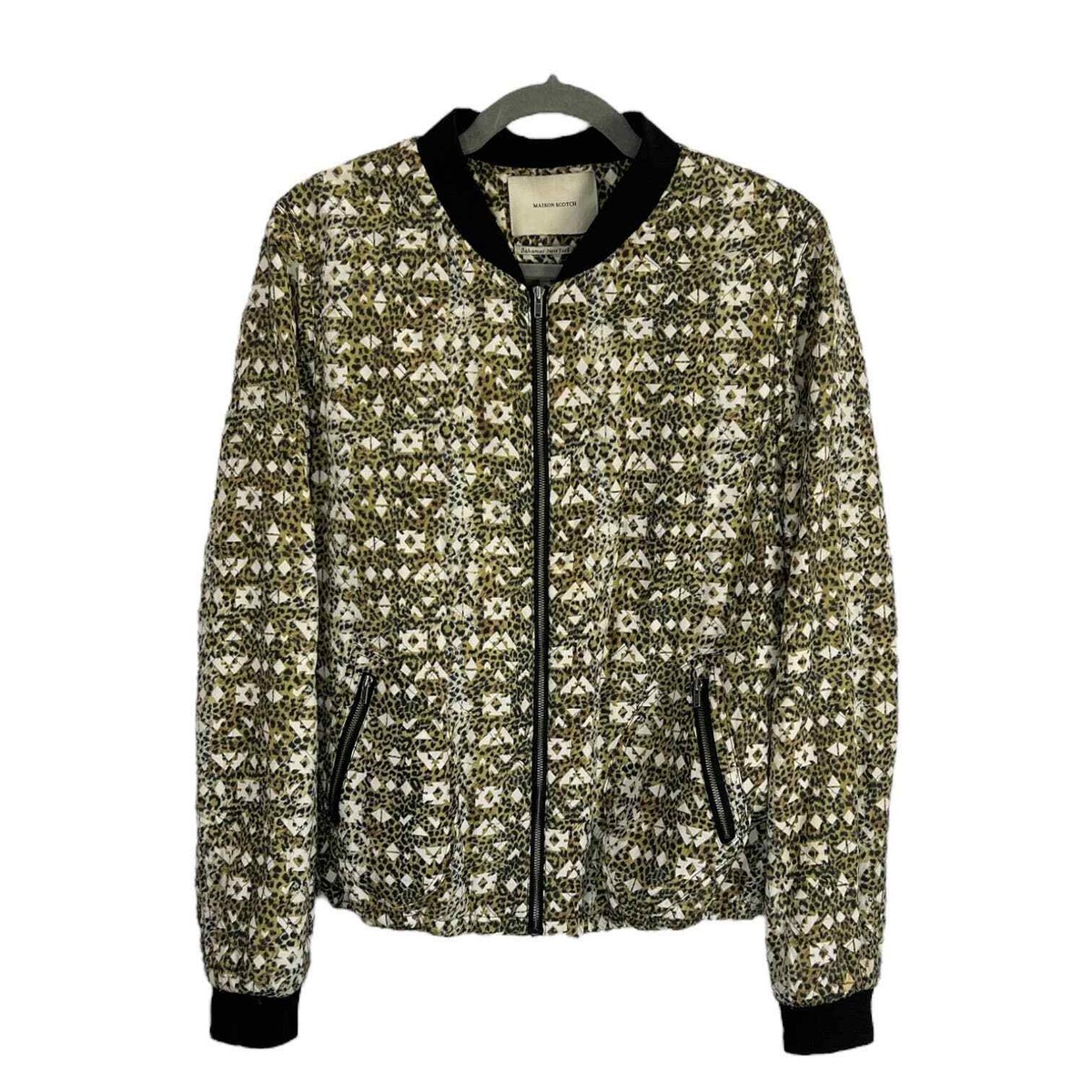 ジジ・ハディッド着用ブランド COLOURFUL COLOSSAL KNIT JACKET Women's Long Bomber Jacket, Asian Print – Amy Page DeBlasio