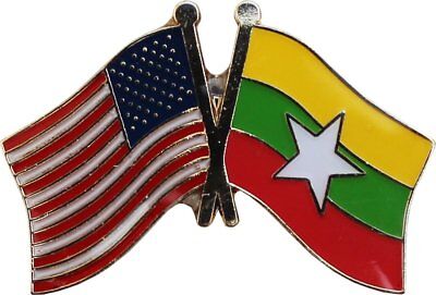 Details about  / Pack of 6 USA American Papua New Guinea Friendship Flag Bike Hat Cap lapel Pin
