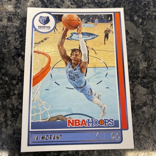 JA MORANT 2021-22 Panini NBA Hoops Base Card #132 Grizzlies