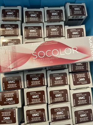 1 Matrix Socolor Permanent Hair Color 3oz 6MC