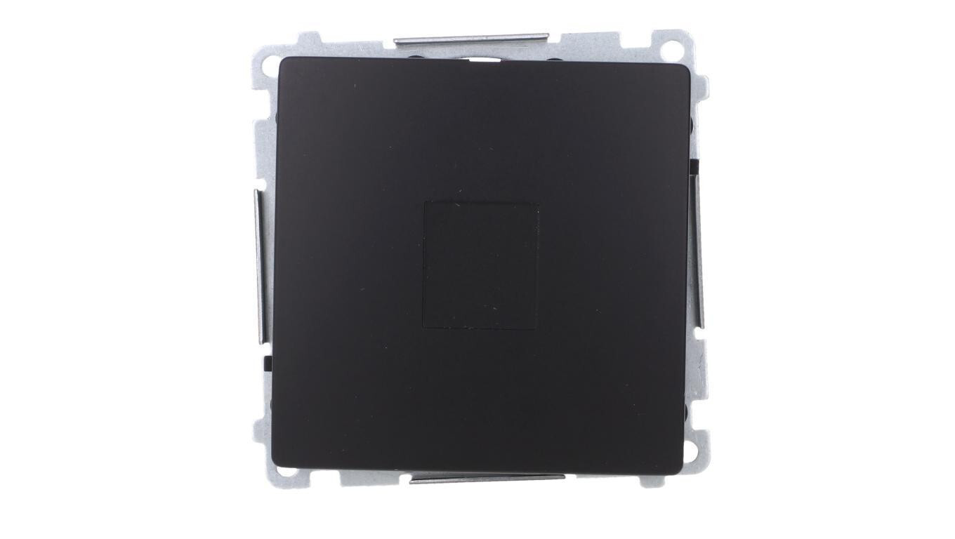 Simon Basic Frame cover (module). Fixing with claws or screws, black BMPS /T2UK