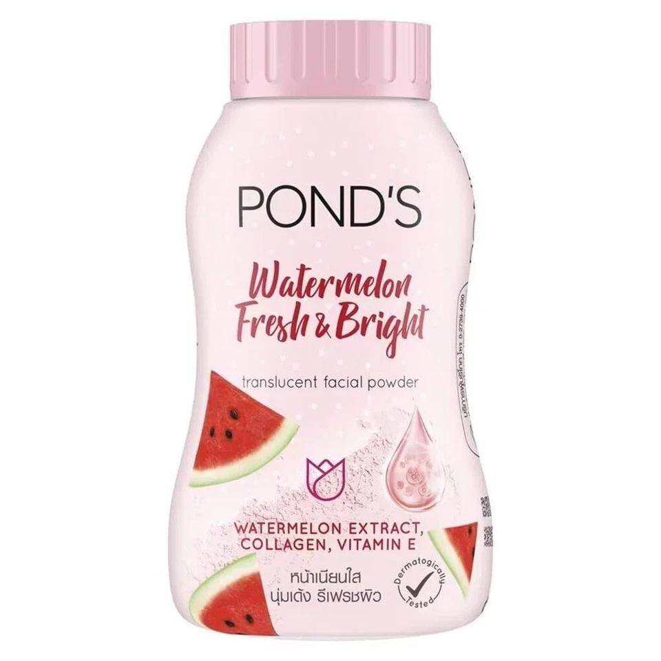 POND'S Watermelon Fresh & Bright Translucent Facial Powder All Skin Types,50gm - Image 4 of 4