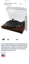 Fluance RT81 Elite High Fidelity Vinyl Turntable Record Player - Walnut