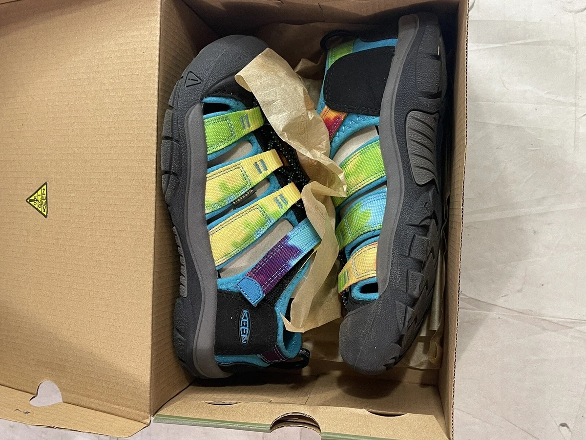 Keen Newport H2 Youth Kids Sz 3 Rainbow Tie Dye 1018441 Sandals Water Shoes  NEW | eBay