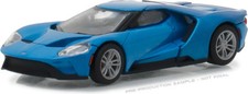 GREENLIGHT 2017 FORD GT BLUE HOBBY EXCLUSIVE 1/64 DIECAST CAR MODEL 29933