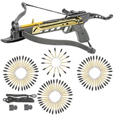 KingsArchery Crossbow Self Cocking Pistol 80 LBS  123 Aluminum Arrow String Cap
