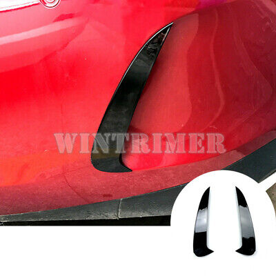 Rear Bumper Spoiler Air Vent Trim Cover 2pcs For Benz E Class Coupe C238 Black