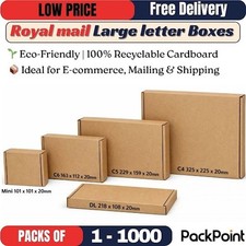 Large Letter Cardboard Shipping Box Postal Post Royal Mailing Boxes C4 C6 C7 DL