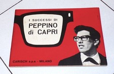 Spartito I SUCCESSI DI PEPPINO DI CAPRI - 12 brani 1961 Carisch ORCHESTRA