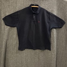 Burberry Men  s Navy Blue Embroidered Logo Polo Shirt XXL           349