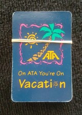 ATA Airlines Vintage Playing Cards
