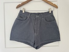 Vintage 1990  s Calvin Klein Blue Stripe Shorts 100 Cotton Size 30,26 Inch Waist