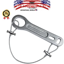 iGuerburn Small Heavy Duty Metal Oxygen Cylinder Tank Wrench O2 Key with Lanyard