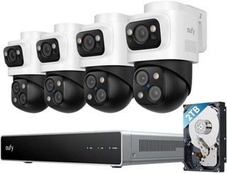 eufy Security PoE NVR CCTV Camera Systems S4 Max 4K UHD Triple Lens F Z03