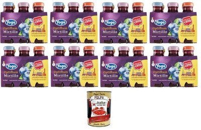 Yoga Optimum succo di frutta MirtilloOptimum Blaubeersaft 8 x 6 x125ml+Polpa
