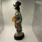 Fine Old Chinese Cloisonne Woman Figurine statue — photo 4