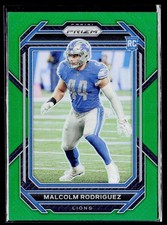2022 Panini Prizm #350 Malcolm Rodriguez Green