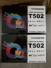 10-Pack, Ink Refill Bottles T502 Fit Epson 502 EcoTank Color 2 boxes 20 bottle