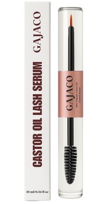Organic Castor Oil Eyelash Growth Serum For Eyelashes and Eyebrows with Masca...