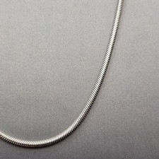 Sterling Silver Snake Chain Necklace 18" 925 Italy AGI 2mm 11.7g Layering Unisex