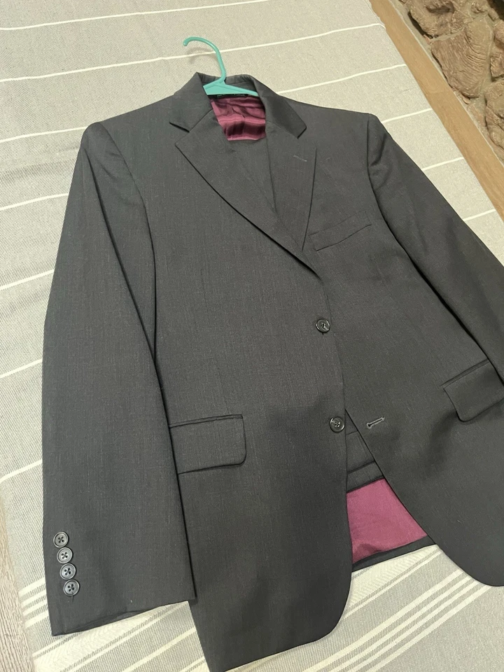 Traje Jack Victor Select Gris Carbón 40S 2 Piezas 34x29 Lana 2 Botones Foto 2 de 4