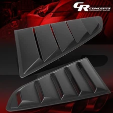 FOR 15-18 FORD MUSTANG COUPE 2PCS VINTAGE STYLE REAR QUARTER SIDE WINDOW LOUVERS