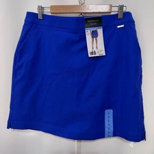 Rafaella Womens Dazzling Blue Performance Golf Tennis Skort RSBSF071 Large NWT