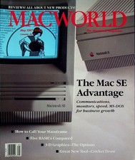 MacWorld Magazine May 1987 The Mac SE Advantage, How to Call Your Mainframe