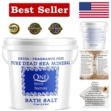 Nourishing 100% Pure Dead Sea Salt 5lb - Eco-Friendly, Cruelty-Free Bath Ritual