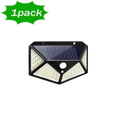 Solar Power 100 LEDS Light PIR Motion Sensor Outdoor Security Lamp Wall Garden