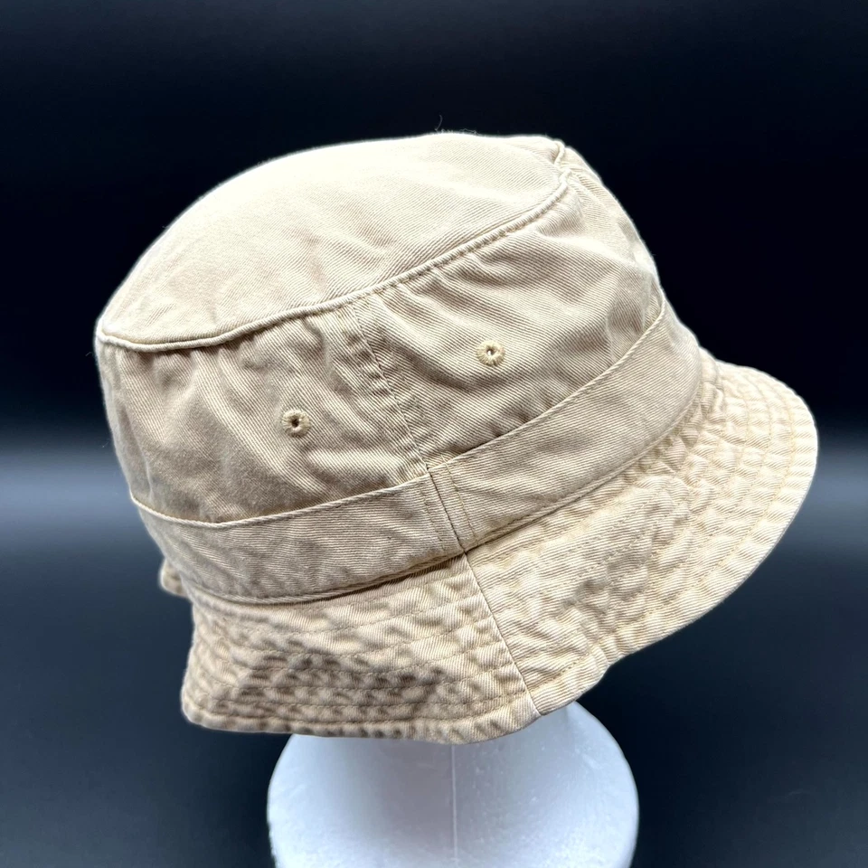 Polo Ralph Lauren Hat Mens S/M Beige Bucket Cap Wide Brim Embroidery Logo Summer - Image 3 of 4