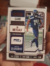 2023 Panini Contenders - DK Metcalf #89 Red Game Ticket