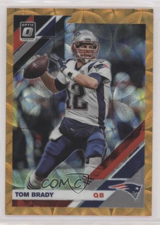 2019 Panini Donruss Optic Orange Scope Prizm 65/79 Tom Brady #63 h3a
